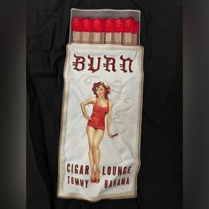 Tommy Bahama Vintage Silk Camp Shirt  “Cigar Lounge” size M